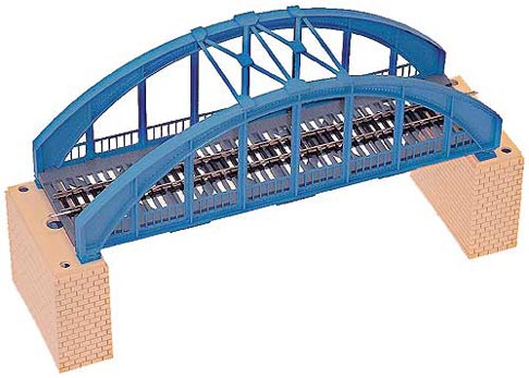 Blue colored arch bridge kit with advanced track<br /><a href='images/pictures/Tillig/83560.jpg' target='_blank'>Full size image</a>